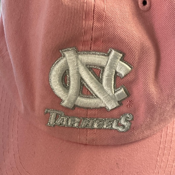 University of North Carolina Tarheels Pink Embroidered Baseball Cap Hat - Picture 2 of 11